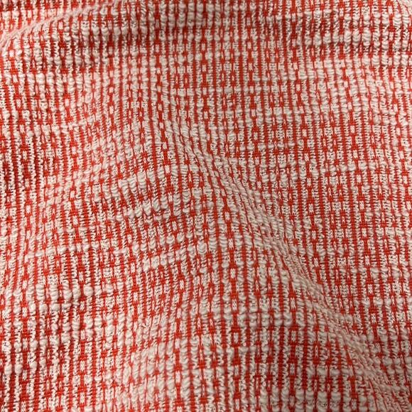 Loft Cropped Sweater Camisole Tank Top Size S Orange White Elastic Hem Beach - Picture 5 of 7